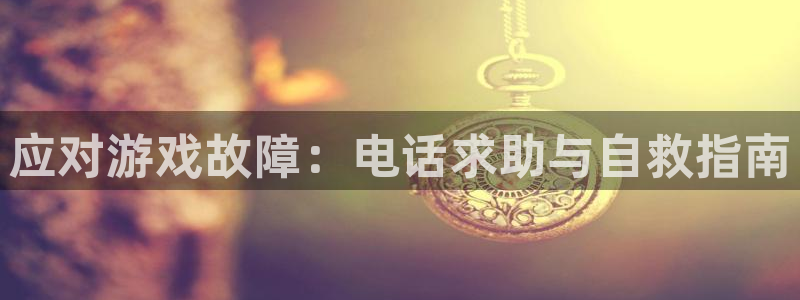 赢咖娱乐娱乐：应对游戏故障：电话求助与自救指南