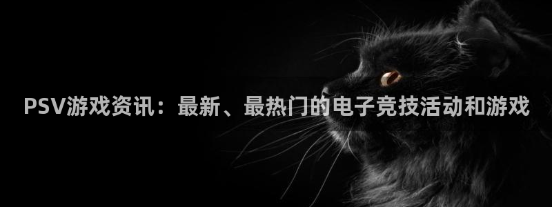 赢咖娱乐登陆：PSV游戏资讯：最新、最热门的电子竞技活动和游