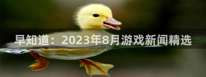 赢咖娱乐下载链接：早知道：2023年8月游戏新闻精选